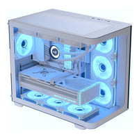 Aerocool P500C ATX Mid-Tower PC Case White 4x ARGB Infinity Mirror Fans Tempered Glass