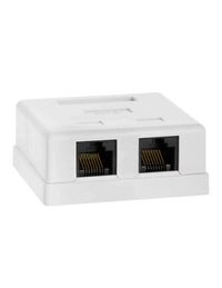 Acconet CAT5e Double RJ45 Wall Box | CAT5-BOX-2