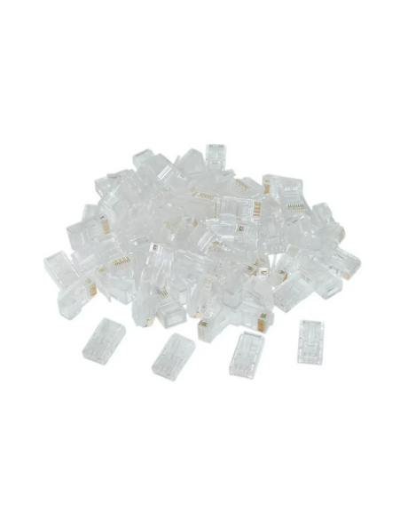 Acconet CAT5e RJ45 Connectors, Stranded/Solid Core, 50 Pack