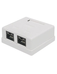 Acconet CAT6 Dual RJ45 Wall Box | CAT6-BOX-2