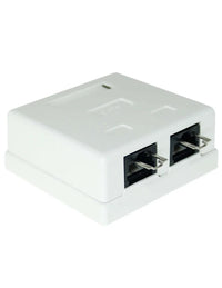 Acconet CAT6 Dual RJ45 Wall Box | CAT6-BOX-2