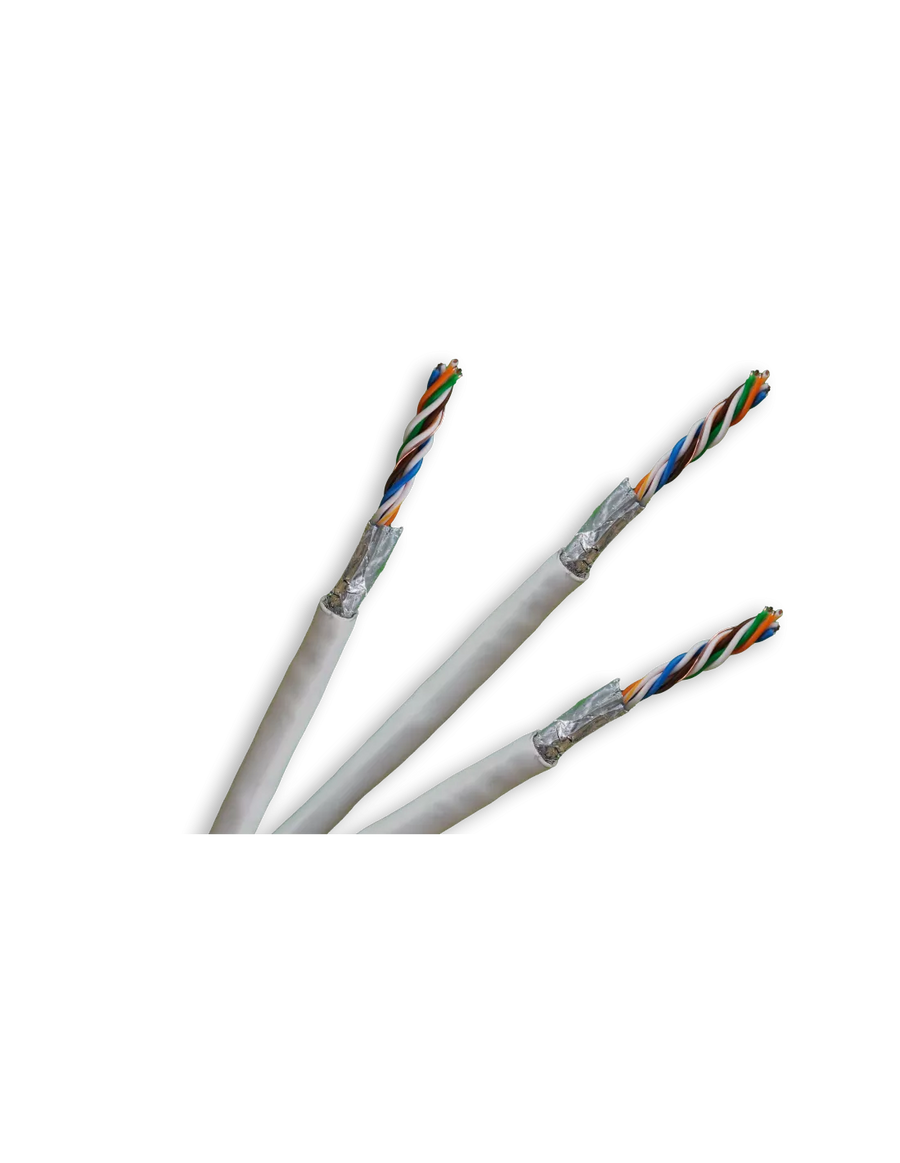 Acconet CAT6 Indoor Ethernet Cable 305m White CCA STP Pull Box | CAT6-305-STP