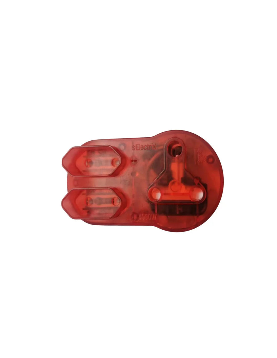 Acconet Surge Adaptor with 1x 16A SA and 2x 5A 2 Pin Sockets | AC-PLUG-SURGE-R