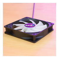 AeroCool Frost 12 120mm Fixed RGB Case Fan Molex 3-Pin Connector 8 LED Curved Blades 1000 RPM