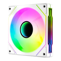 Aerocool Phantom M-3 120mm PWM ARGB Fan White Infinity Mirror Design