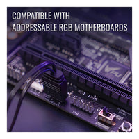 AeroCool H66F 6-Port ARGB Fan and Lighting Control Hub PWM 6x ARGB Fan Ports 2x ARGB Accessory SATA Power Aura Sync Compatible