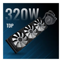 AeroCool Abyss L360R 360mm ARGB AIO CPU Liquid Cooler White LGA1851 AM5 AM4