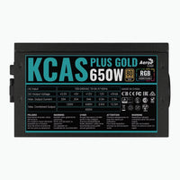 Aerocool KCAS Plus Gold 650W 80 PLUS Gold ARGB Non-Modular ATX Power Supply