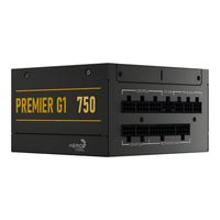 AeroCool Premier G1 750W ATX 3.1 Fully Modular PSU 80 Plus Gold Cybenetics Platinum 135mm FDB Fan Zero RPM 7-Year Warranty