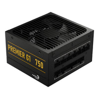 AeroCool Premier G1 750W ATX 3.1 Fully Modular PSU 80 Plus Gold Cybenetics Platinum 135mm FDB Fan Zero RPM 7-Year Warranty