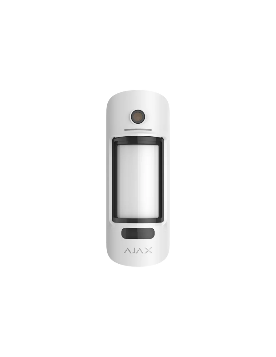 AJAX Security - MotionCam Jeweller - White Wireless Outdoor Motion Detector with Photo Verification | AJAX-MC-OUT-W