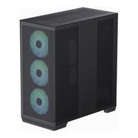 APNX C1-R Premium ATX Mid-Tower PC Case Black 4x 120mm PWM ARGB Fans Tempered Glass