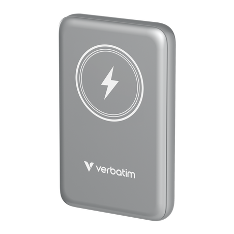 VERBATIM Charge ´n´ Go Magnetic Wireless Power Bank 10000 Grey