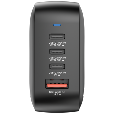 VERBATIM Mini GaN Charger 100W 4 Port US/EU/UK