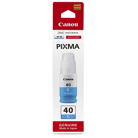 CANON INK BOTTLE GI-40 - Cyan - GM2040, G5040, G6040 - Yield 7700