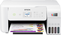 Epson Ecotank L3266, A4 Colour 3-1,USB, WiFi, Wi-Fi Direct ,White Printer with LCD Screen
