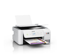 Epson Ecotank L3266, A4 Colour 3-1,USB, WiFi, Wi-Fi Direct ,White Printer with LCD Screen