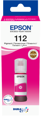 Epson 112 Ecotank Magenta Ink Bottle 70ml, 6000 Pages