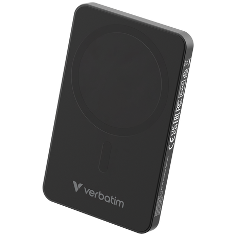 VERBATIM Charge ´n´ Go Essentials Power Bank Magnetic Wireless 5000mAh Black