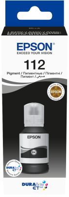 Epson 112 Ecotank Black Ink Bottle 127ml, 7500 Pages