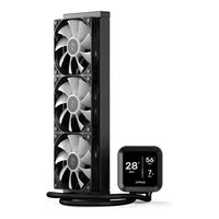 AeroCool APNX LC1-D 360mm ARGB AIO Liquid CPU Cooler Black 3.95-inch IPS LCD Display 320W TDP Copper Block LGA1851 AM5