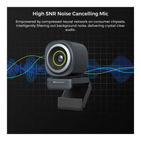 NearStream V08AF 4K 8MP USB Webcam AI Auto-Framing Noise-Canceling Mic Adjustable 95 FOV