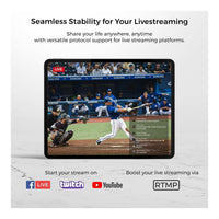 NearStream VM46 4K Innovative AI-Powered Wireless Streaming Camera