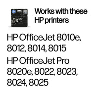 HP 912 Black Original Ink Cartridge, 250 pages