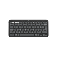 Logitech Pebble Keys 2 K380s Mini Wireless Keyboard Graphite QWERTY Bluetooth RF