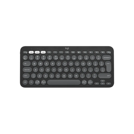Logitech Pebble Keys 2 K380s Mini Wireless Keyboard Graphite QWERTY Bluetooth RF