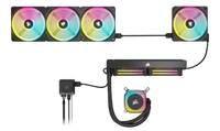 Corsair iCUE LINK LX120 RGB 120mm PWM Fan 480-2400 RPM 63.1 CFM (Black/White)