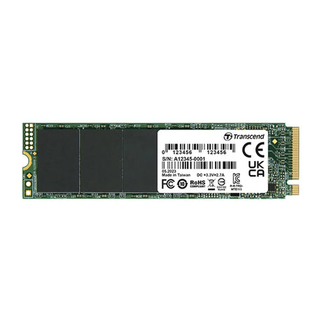 Transcend 115S 500GB M.2 2280 NVMe PCIe 3.0 SSD 3200/2000 MB/s 3D NAND