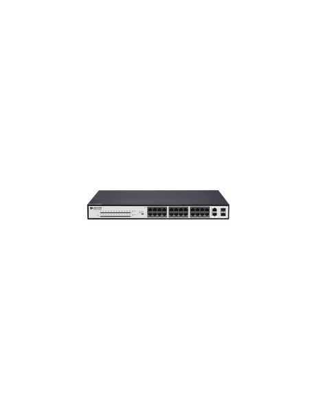 BDCOM 24-Port 10/100 370W POE switch, 24 POE ports, 2 x 1000Mbps Combo ports