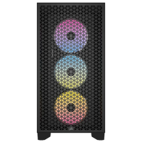 Corsair iCUE 4000X RGB Mid-Tower ATX PC Case with Tempered Glass (Black)