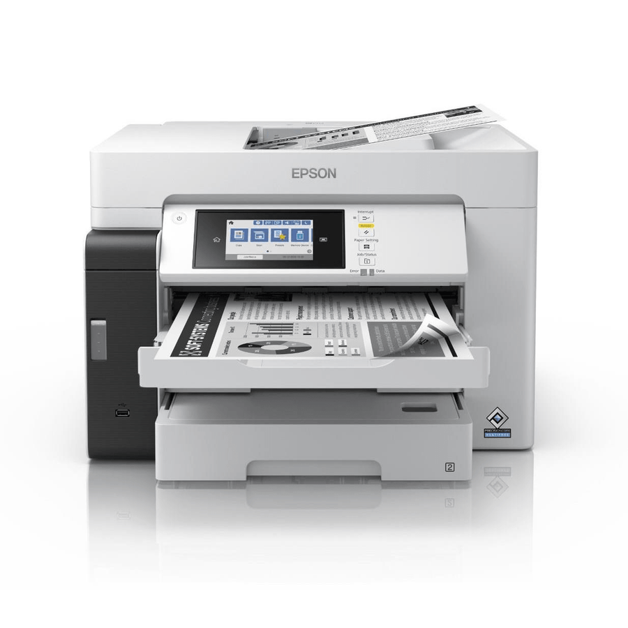 Epson 25ppm Mono A3+ Print Scan Copy Fax USB/USBHost Wi-Fi/Wi-FiDirect Ethernet AutoDuplexPrint&Scan ADF incl 1 ink