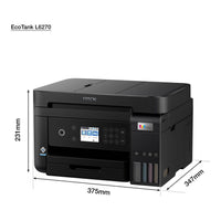 Epson Ecotank L6370, A4 Colour 3-1,USB, WiFi, Wi-Fi Direct & Ethernet White Printer