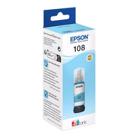 Epson 108 Ecotank Light Cyan Ink Bottle 70ml, 2100 Photos