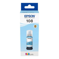 Epson 108 Ecotank Light Cyan Ink Bottle 70ml, 2100 Photos