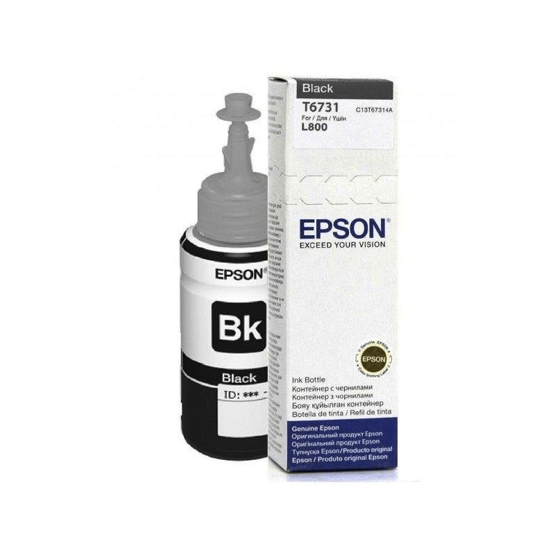 Epson 673 Ink Bottles Black 70ml EcoTank L800  /810 / 850 / 1800