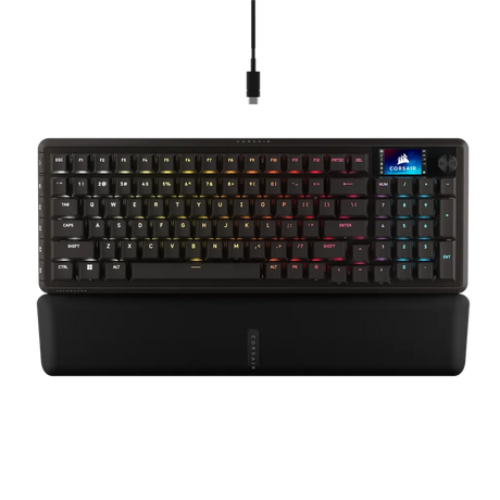 Corsair Vanguard Pro 96 Hall Effect Gaming Keyboard MGX Hyperdrive Switches 8000Hz LCD Screen NA Layout