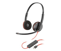 HP Poly Blackwire C3220 Binaural USB-C Wired Headset with Travel Case