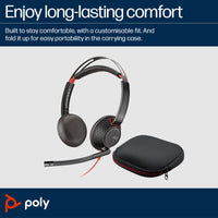 HP POLY 5220 Stereo USB-A Wired Black Headset