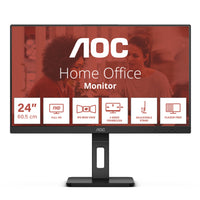 AOC 24E3QAF 23.8-inch Full HD IPS Monitor 75Hz HDMI DisplayPort VGA Built-in Speakers VESA