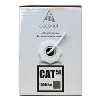 Essential CAT5e Indoor Ethernet Cable 100m Grey Solid Copper UTP Pull Box | CAT5-100-GEN-SC