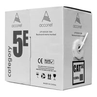 Essential CAT5e Indoor Ethernet Cable 100m Grey Solid Copper UTP Pull Box | CAT5-100-GEN-SC