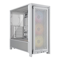 Corsair FRAME 4000D RS ARGB Midi-Tower ATX PC Case White Tempered Glass 3x 120mm Fans
