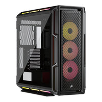 Corsair iCUE Link 5000T LX RGB Mid-Tower ATX PC Case Black 3x LX120 RGB Fans Aurora Light Strips