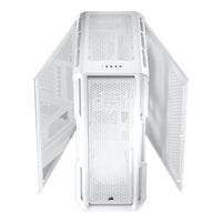 Corsair 5000T Midi Tower ATX PC Case USB-C 10x 120mm Fan Support Dual 360mm Radiator (White)