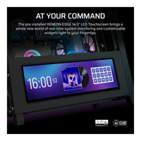 Corsair Frame 4000D LCD RS ARGB Premium Mid-Tower PC Case Black 14.5-inch LCD 4x RS120 ARGB Fans Dual 360mm Radiator