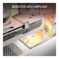Corsair 3200D RS ARGB Mid-Tower PC Case White 3x RS120 ARGB Fans 375mm GPU Clearance 360mm Radiator
